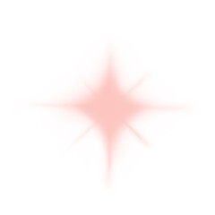 Sparkling star red pastel gradient. Bright star gradient blur clipart.