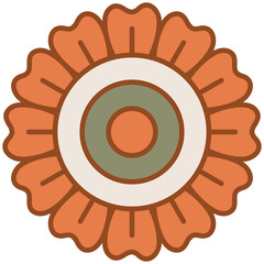 70's Groovy Flower Retro