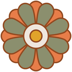70's Groovy Flower Retro