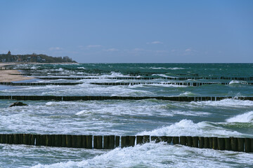 Groins Prevent The Beach At Kuehlungsborn