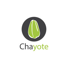 chayote logo design vector templet,