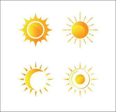 set of sun icons 