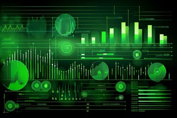 Obraz premium Increasing Graph Upward, charts climbing, increasing profits [Generative AI] 