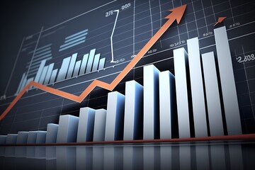 Increasing Graph Upward, charts climbing, increasing profits [Generative AI] 