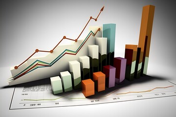 Increasing Graph Upward, charts climbing, increasing profits [Generative AI] 