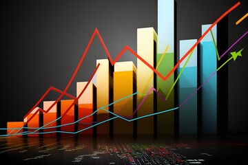 Increasing Graph Upward, charts climbing, increasing profits [Generative AI] 