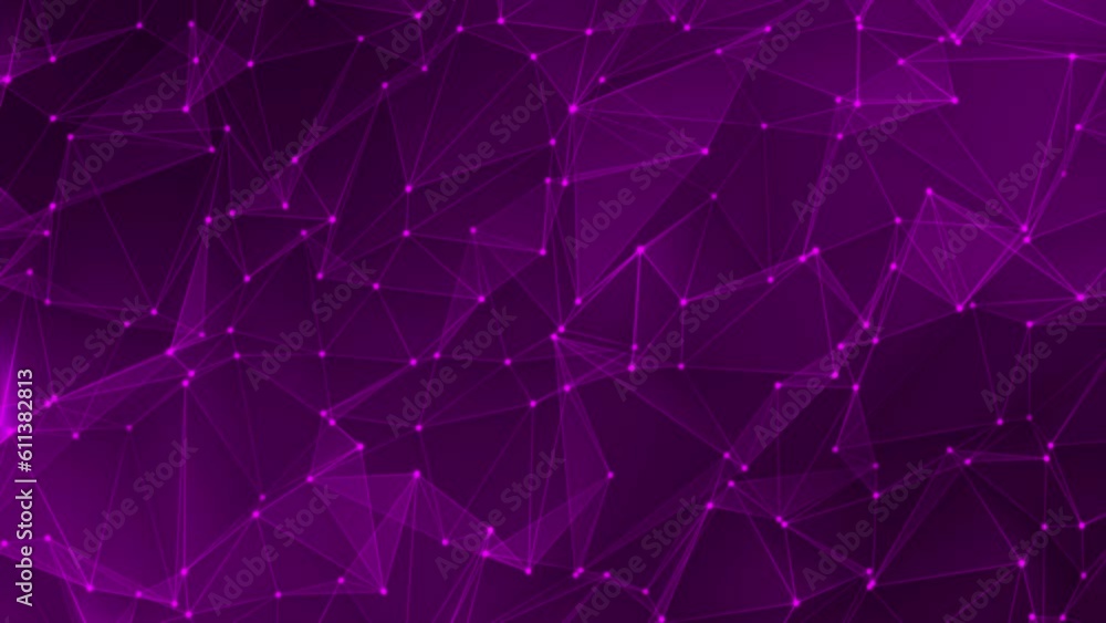 Poster digital connections using lines and dots moving through a void. network grid organization growing me