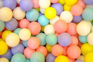 Fototapeta na wymiar Colorful Ball background in the Play Ground