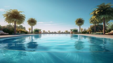 Fototapeta premium A Serene Swimming Pool