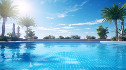Fototapeta premium A Serene Swimming Pool