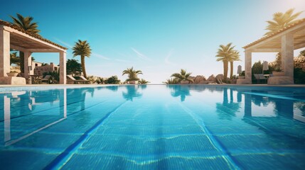 Fototapeta premium A Serene Swimming Pool