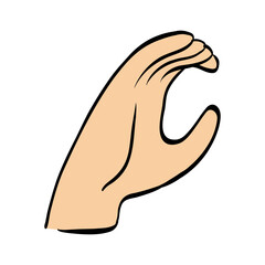 Sign Language Alphabet Symbol Letter C