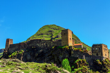 Fototapeta na wymiar Khertvisi fortress in Georgia on a summer day.