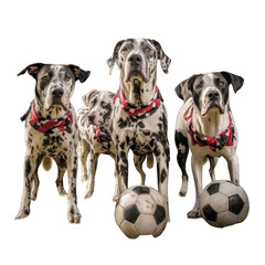 a dog football team