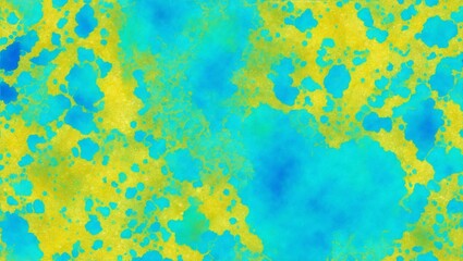 Fototapeta na wymiar Seamless pattern. Alcohol ink golden texture, blue, green, yellow color, background, generative ai