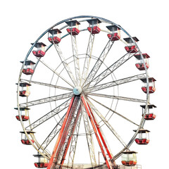a portrait of a Ferris wheel - obrazy, fototapety, plakaty