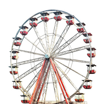 a portrait of a Ferris wheel