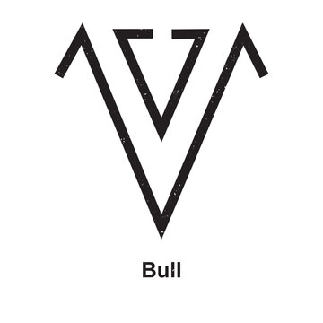 Bull Symbol - Berber Symbol, Amazigh Symbol, North African Amazigh Berber Symbols Meaning, Vector