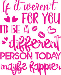 Obraz premium Valentine Trendy SVG T-shirt Design