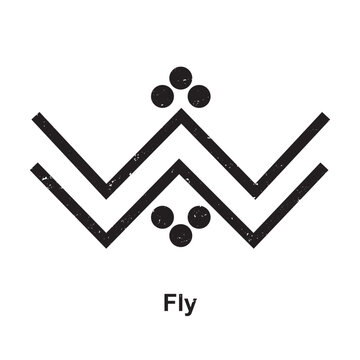 Fly Symbol - Berber Symbol, Amazigh Symbol, North African Amazigh Berber Symbols Meaning, Vector
