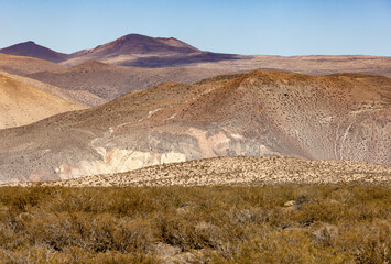 Landscape shot of the Argentinian Pampa in the Province Neuquén - Traveling South America