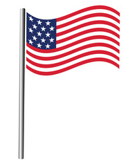 American Flag Images-vector free download 