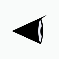 Eye Icon. See, Watch. Surveillance, Insight Symbol - Vector.     
