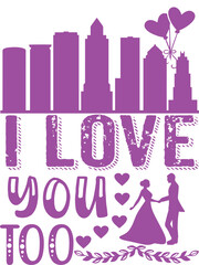 Valentine Trendy SVG T-shirt Design