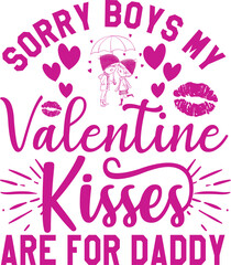 Fototapeta premium Valentine Trendy SVG T-shirt Design