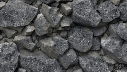 Dark stone background. Black white rock granite texture. Mountain surfase close-up, generative ai - obrazy, fototapety, plakaty