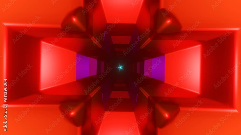 Aufkleber mesmerizing abstract neon multicolor psychedelia in a dynamic vj loop