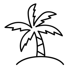 Coconut tree icon