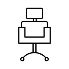 Office chair icon