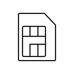Sim card chip icon