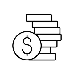 Stack of coins icon