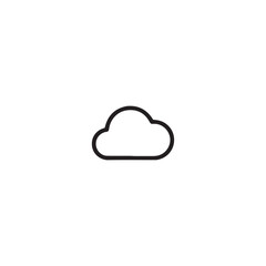 white cloud image icon Web design, mobile app.