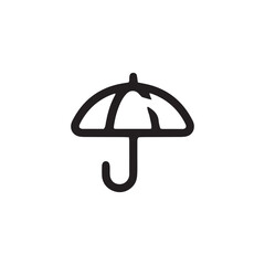 rain umbrella icon editable stroke eps 10