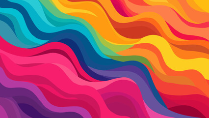 A Rainbow Colorful Abstract Background