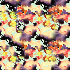 Obraz na płótnie Canvas Seamless Print Shibori pattern, tie dye allover, textile, Shibori allover, dye pattern, watercolour pattern,design Abstract Print