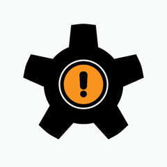 Getting in Trouble Icon. Symbol at Risk.   