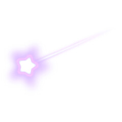 Sparkling star purple pastel gradient. Star effect colorful element. 
