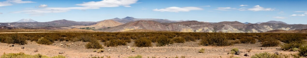 Landscape shot of the Argentinian Pampa in the Province Neuquén - Traveling South America - Panorama