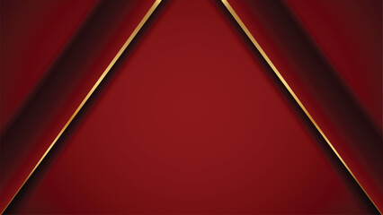 Modern red wave paper cut background template Flyer Cover banner Trendy vector abstract