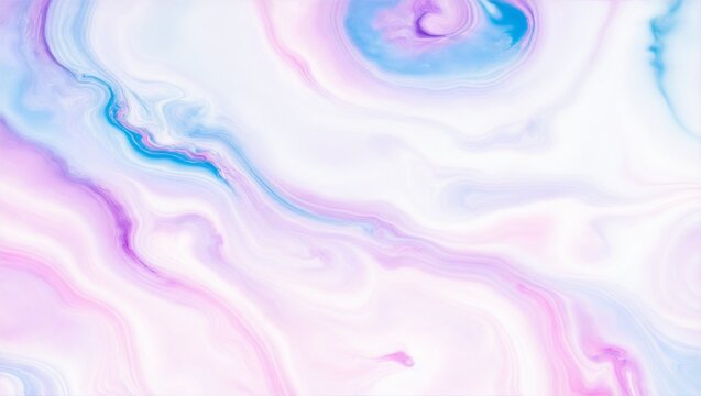 Fototapeta Colorful elegant pastel swirl of blue pink marble painting design background, oil color art canvas paint fluid motion in water, generative ai