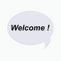 Welcome Sign. Greeting Icon - Vector. 
