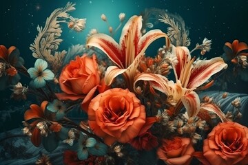 Abstract background, generative AI