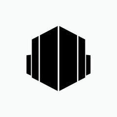 High Rise Building Icon. Landmark, Metro Symbol - Vector.   