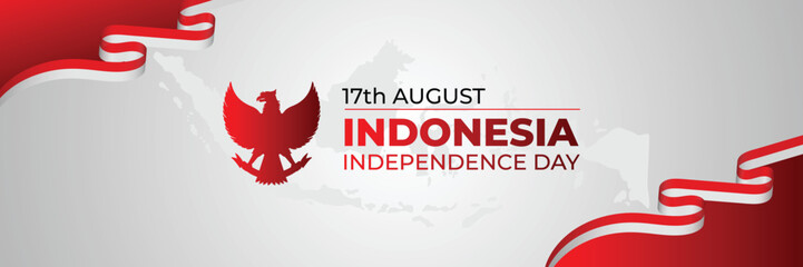 Indonesia Independence Day With Waving Flag