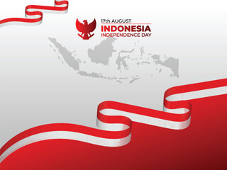 Obraz na płótnie Canvas Dirgahayu Republik Indonesia Background Template
