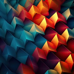 Create an abstract background image inspired by business concepts, featuring geometric shapes and vibrant colors generated AI 